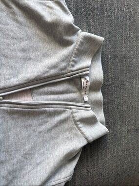 Heather Gray Zip-Up Sweatshirt - Unbranded